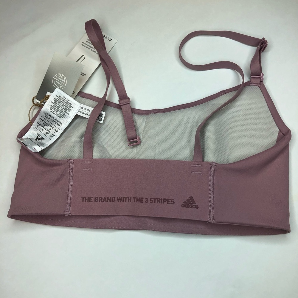Adidas Women's Dusty Rose Sports Bra - Picture 5 of 9